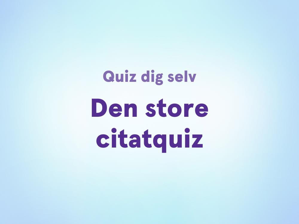 Den store citatquiz